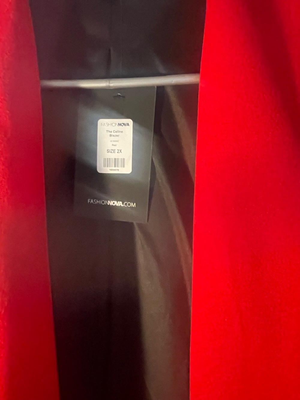 Fashion Nova Red Blazer